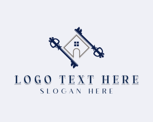 House - Residential Property Key logo design