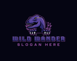 Wild Raptor Dinosaur logo design