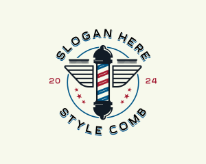 Comb - Barber Comb Hairstyling logo design