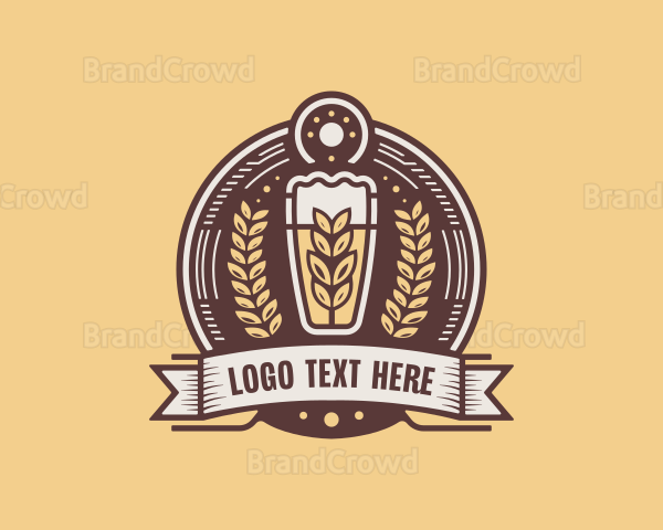 Liquor Beer Pub Logo