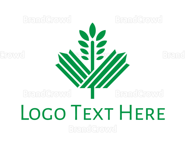 Green Maple Leaf Logo