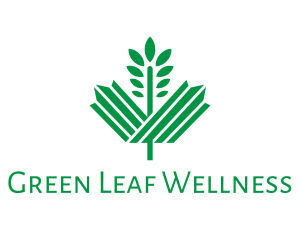 Green Maple Leaf logo design