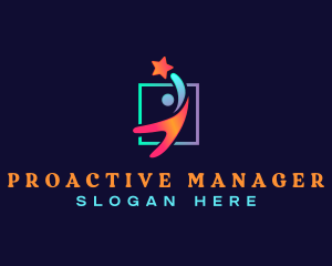 Manager - Professional Man Leader logo design