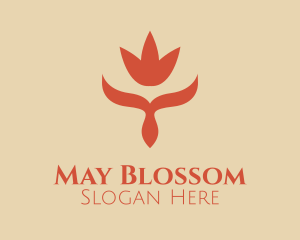 Minimalist Flower Deco logo design