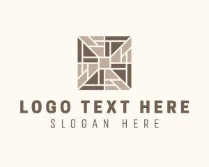 Masonry - Geometric Floor Tiling logo design