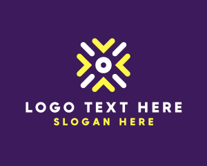 Aboriginal - Abstract Generic Pattern Letter X logo design