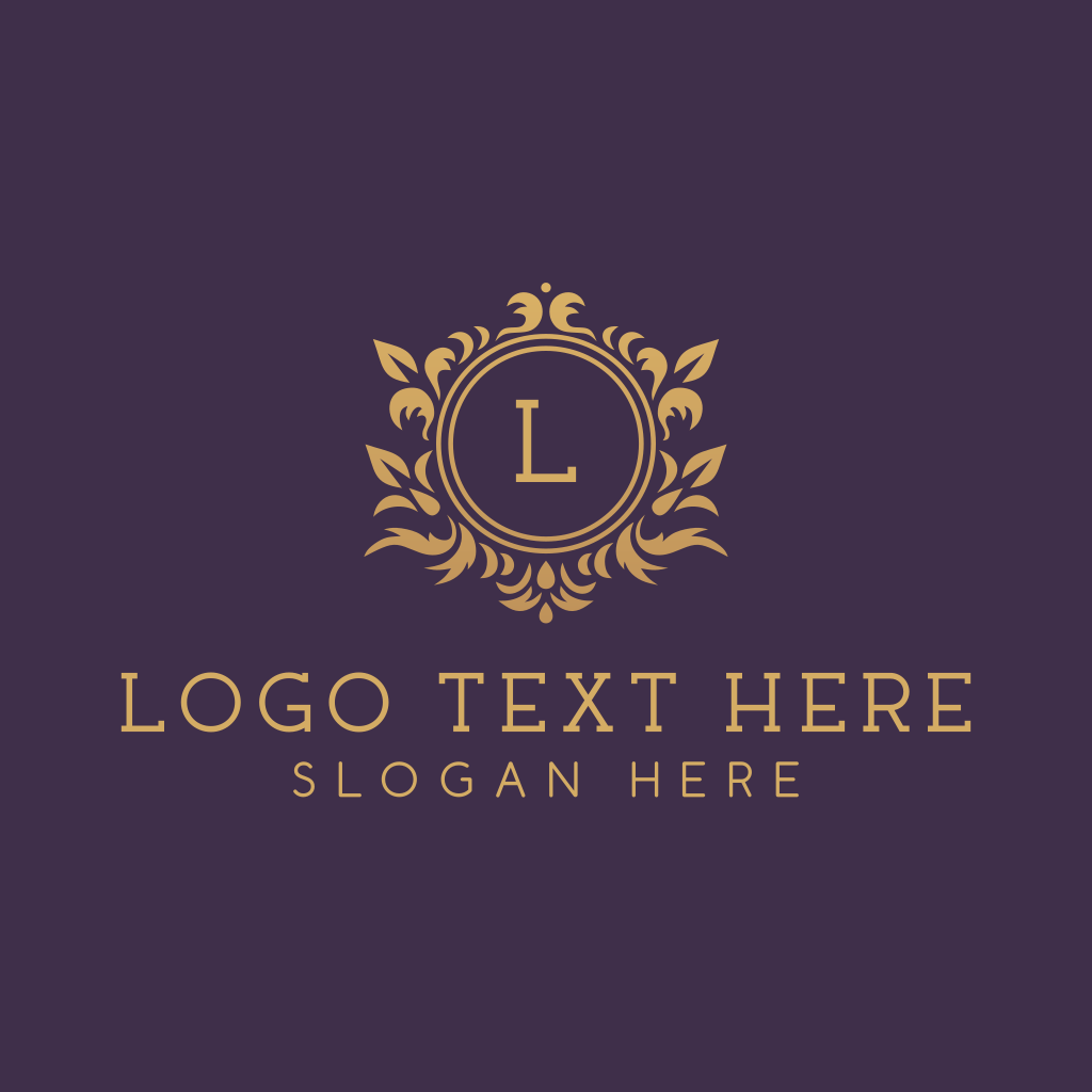 Gold Floral Wreath Logo | BrandCrowd Logo Maker