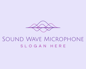 Abstract Line Sound Wave logo design