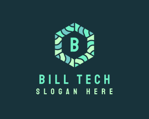 Hexagonal Tech Software logo design