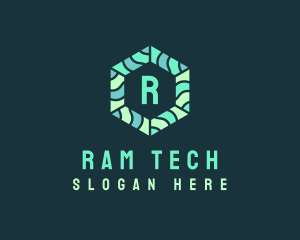 Hexagonal Tech Software logo design