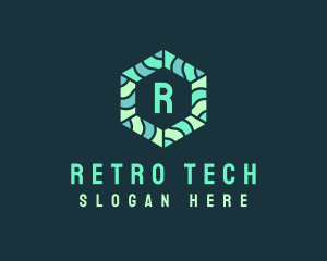 Hexagonal Tech Software logo design