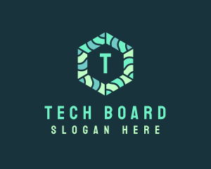 Hexagonal Tech Software logo design