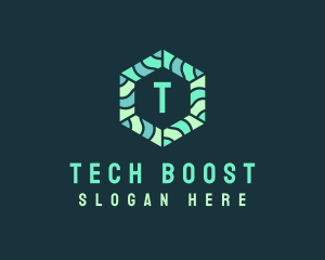 Hexagonal Tech Software logo design