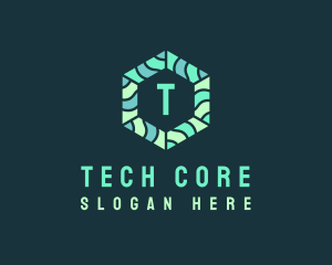 Hexagonal Tech Software logo design