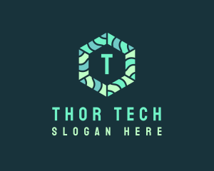 Hexagonal Tech Software logo design