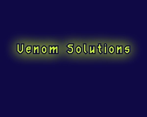 Venom - Toxic Neon Glow logo design