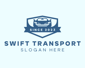 Shield Car Transportation logo design