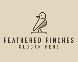 Forest Bird Sparrow logo design