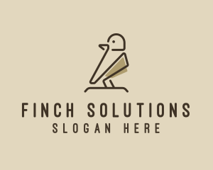 Forest Bird Sparrow logo design