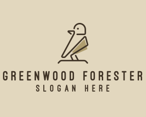 Forest Bird Sparrow logo design