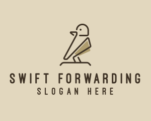 Forest Bird Sparrow logo design