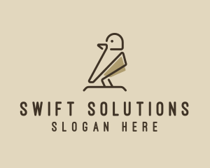 Swift - Forest Bird Sparrow logo design