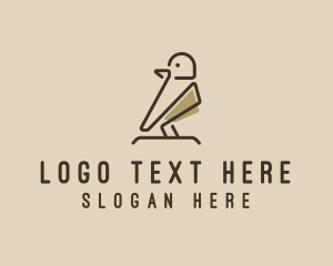 Plaza - Forest Bird Sparrow logo design