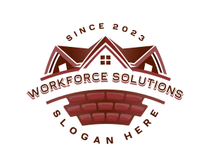 Labor - Brick House Construction logo design