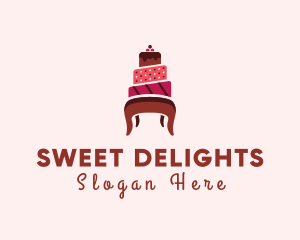 Cake - Tier Cake Seat logo design