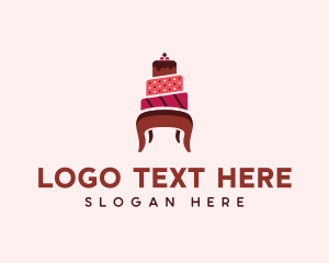 Chair - Dessert Cake Chair logo design