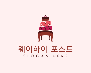 Dessert Cake Chair logo design