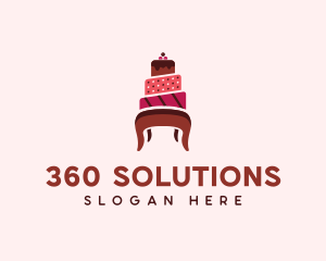 Dessert Cake Chair logo design