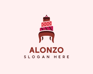 Dessert Cake Chair logo design