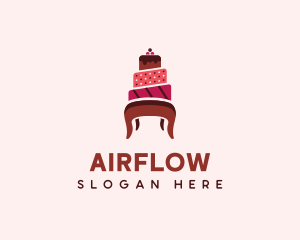 Dessert Cake Chair logo design