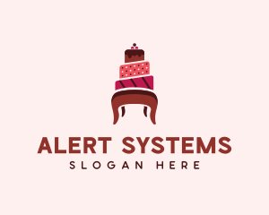 Dessert Cake Chair logo design