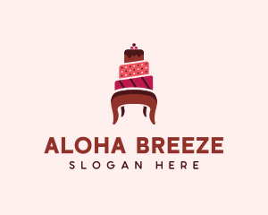 Dessert Cake Chair logo design