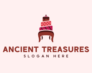 Dessert Cake Chair logo design