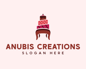 Dessert Cake Chair logo design