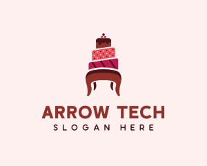 Dessert Cake Chair logo design