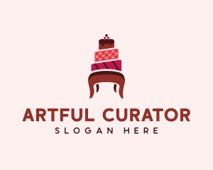 Dessert Cake Chair logo design