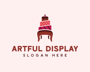 Dessert Cake Chair logo design