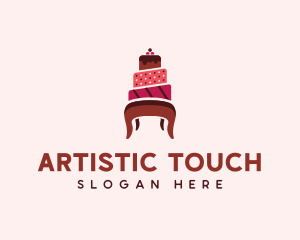 Dessert Cake Chair logo design