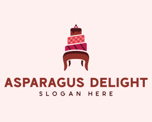 Dessert Cake Chair logo design