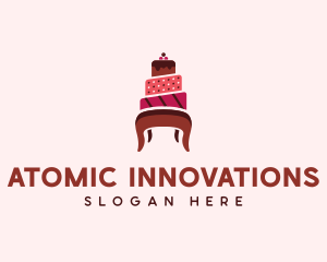 Dessert Cake Chair logo design