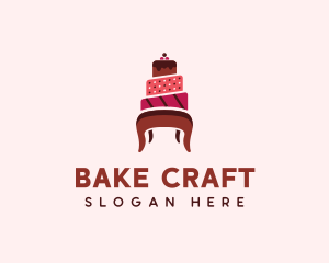 Dessert Cake Chair logo design