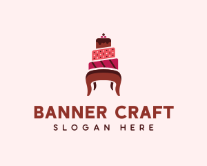 Dessert Cake Chair logo design