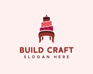 Dessert Cake Chair logo design