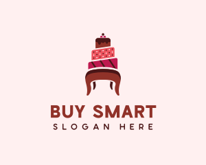 Dessert Cake Chair logo design