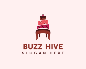 Dessert Cake Chair logo design