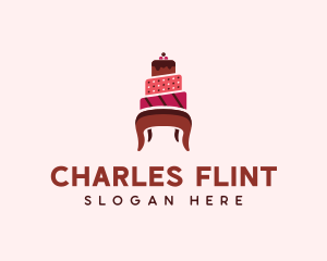 Dessert Cake Chair logo design